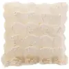Image de Coussin Déco Uni "wave" 45x45cm Crème