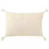 Image de Coussin Déco À Pompons "marea" 40x60cm Crème