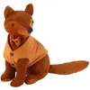 Image de Cale-Porte en Velours Bouclé Renard 38cm Cognac