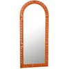 Image de Miroir Sculpté En Bois "mumbai" 160cm Orange