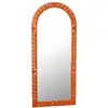 Image de Miroir sculpté en bois mumbai 160cm orange