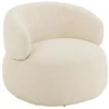 Image de Fauteuil Pivotant Rond "cosy" 85cm Écru