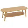 Image de Table basse ovale en bambou johnnie 120cm naturel