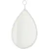 Image de Miroir Mural Design "drop" 61cm Blanc