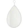 Image de Miroir mural design drop 61cm blanc 50878