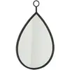 Image de Miroir Mural Design "drop" 61cm Noir