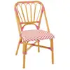 Image de Chaise En Rotin "danial" 85cm Rose