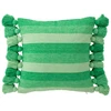 Image de Coussin Déco À Pompons "polly" 50x50cm Vert