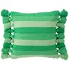 Image de Coussin déco à pompons polly 50x50cm vert 51270
