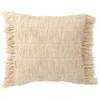 Image de Coussin Déco À Franges "breeze" 50x50cm Crème