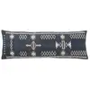 Image de Coussin déco en coton ethique 35x100cm bleu foncé 51797