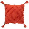 Image de Coussin Déco Tufté "efren" 50x50cm Rouge Brique