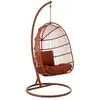 Image de Fauteuil Suspendu Design Corde "egga" 203cm Rouge