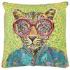 Image de J-Line Coussin Tigre Popart Polyester/Lin Mix