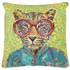 Image de Coussin déco tigre popart 50x50cm multicolore