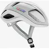Image de Casque Lazer Vento gris clair blanc - L