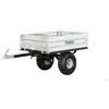 Image de Remorque simple essieu 350kg benne galvanisée basculante 1200x850x300 mm Torros