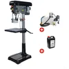 Image de Perceuse à colonne professionnelle jusque ø 30 mm CM3 1 5 kW 400V avec système de refroidissement et bidon de 5L dhuile Torros