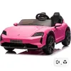 Image de PORSCHE Taycan Turbo S Voiture Électrique 24V - Rose - 2 Places - 2 à 6 ans - Licence Officielle - Pneus EVA