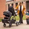Image de Baninni Luiz XL Poussette Double Noir - Solution Innovante avec Sièges Convertibles Extra Spacieux de la Naissance à 22 kg