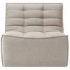 Image de ETHNICRAFT fauteuil modulaire N701 (Beige - Tissu)