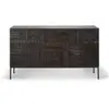 Image de ETHNICRAFT buffet TABWA avec 3 portes (Noir - Teak)