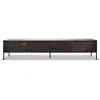 Image de ETHNICRAFT meuble TV TABWA 240 cm (Noir - Teck et métal)