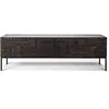 Image de ETHNICRAFT meuble TV TABWA 160 cm (Noir - Teck et métal)