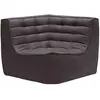 Image de ETHNICRAFT canapé modulaire d'angle carré N701 90° (Gris foncé - Tissu)