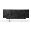 Image de ETHNICRAFT buffet GRAPHIC avec 3 portes (Noir - Teak)