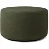 Image de ETHNICRAFT pouf BARROW 60 x 60 x H 35 cm (Pine green - Tissu)