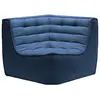 Image de ETHNICRAFT canapé modulaire d'angle carré N701 90° (Bleu - Tissu)