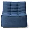 Image de ETHNICRAFT fauteuil modulaire N701 (Bleu - Tissu)