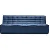 Image de ETHNICRAFT canapé modulaire à 3 places N701 (Bleu - Tissu)