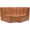 Image de ETHNICRAFT canapé modulaire d'angle rond N701 90° (Cuir vieilli - cuir)