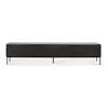 Image de ETHNICRAFT meuble TV GROOVES 242 cm (Noir - Teck et métal)