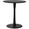 Image de ETHNICRAFT table ronde TORSION (Ø 70 cm, noir - chêne)
