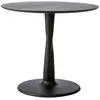 Image de ETHNICRAFT table ronde TORSION (Ø 90 cm, noir - chêne)