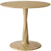 Image de ETHNICRAFT table ronde TORSION (Ø 90 cm, naturel - chêne)