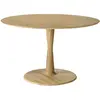 Image de ETHNICRAFT table ronde TORSION (Ø 127 cm, naturel - chêne)