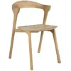Image de ETHNICRAFT chaise avec accoudoirs BOK (Chêne verni - bois massif)