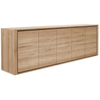Image de ETHNICRAFT buffet SHADOW avec 5 portes (Naturel - chêne)