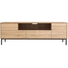Image de ETHNICRAFT meuble TV WHITEBIRD 180 cm (Naturel - Chêne et métal)