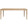 Image de ETHNICRAFT table rectangulaire BOK (180 x 90 x 76 cm - chêne naturel)