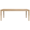 Image de ETHNICRAFT table rectangulaire BOK (200 x 95 x 76 cm - chêne naturel)