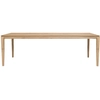 Image de ETHNICRAFT table rectangulaire BOK (240 x 100 x 76 cm - chêne naturel)