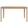 Image de ETHNICRAFT table rectangulaire BOK (140 x 80 x 76 cm - chêne naturel)