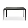Image de ETHNICRAFT table rectangulaire BOK (160 x 80 x 76 cm - Chêne teint noir)
