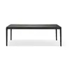 Image de ETHNICRAFT table rectangulaire BOK (220 x 95 x 76 cm - Chêne teint noir)