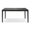 Image de ETHNICRAFT table rectangulaire BOK (140 x 80 x 76 cm - Chêne teint noir)